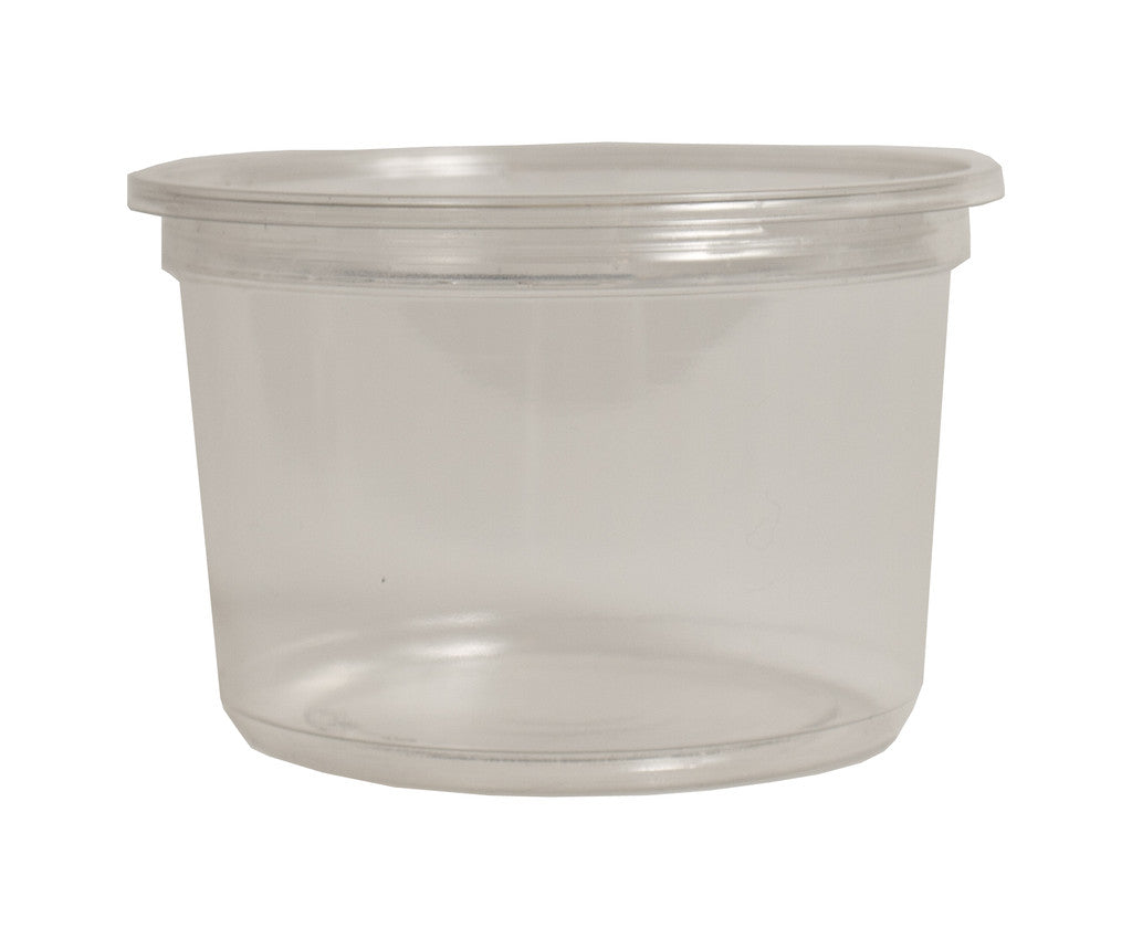 4.5 16 oz Clear Pre-Punched Cups W/LIDS