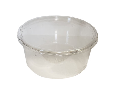 6.75" - 48oz Clear Container with Lid